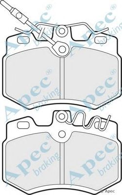 APEC BRAKING pad513 -  Комплект тормозных колодок, дисковый тормоз